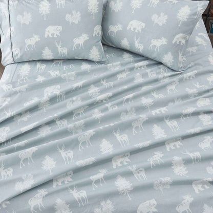 4-Piece Lodge Microfiber Sheet - Mountain Ridge Collection