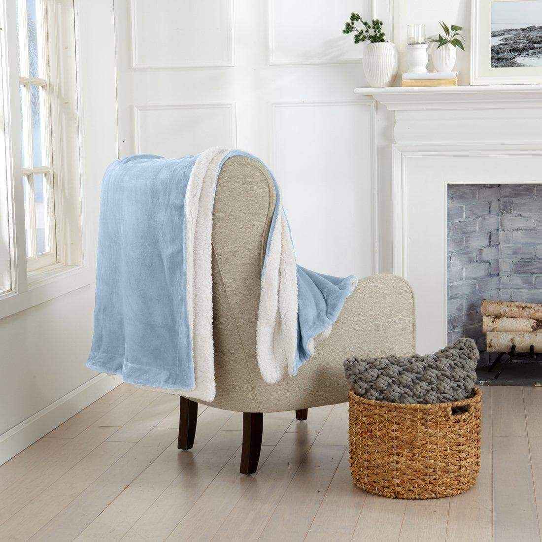 Velvet Plush Sherpa Luxury Bed Blanket - Kinsley Collection