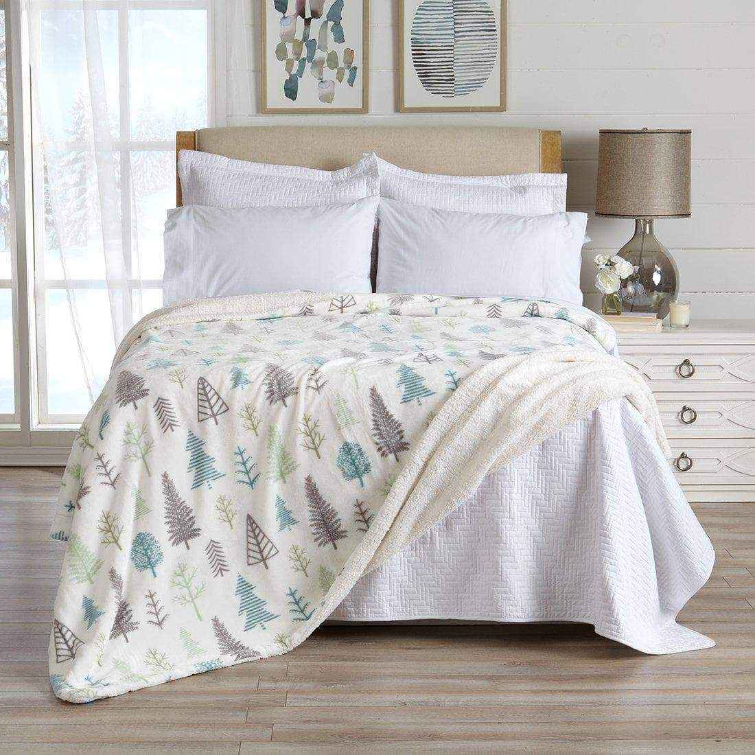 Velvet Plush Sherpa Luxury Bed Blanket - Kinsley Collection