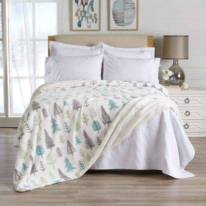 Velvet Plush Sherpa Luxury Bed Blanket - Kinsley Collection
