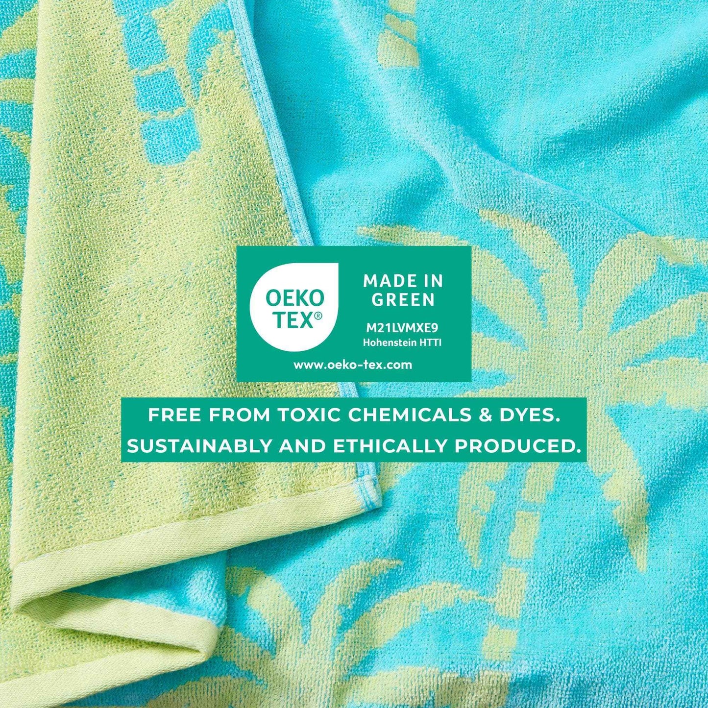 2 Pack 100% Cotton Jacquard Beach Towels - Playa Collection