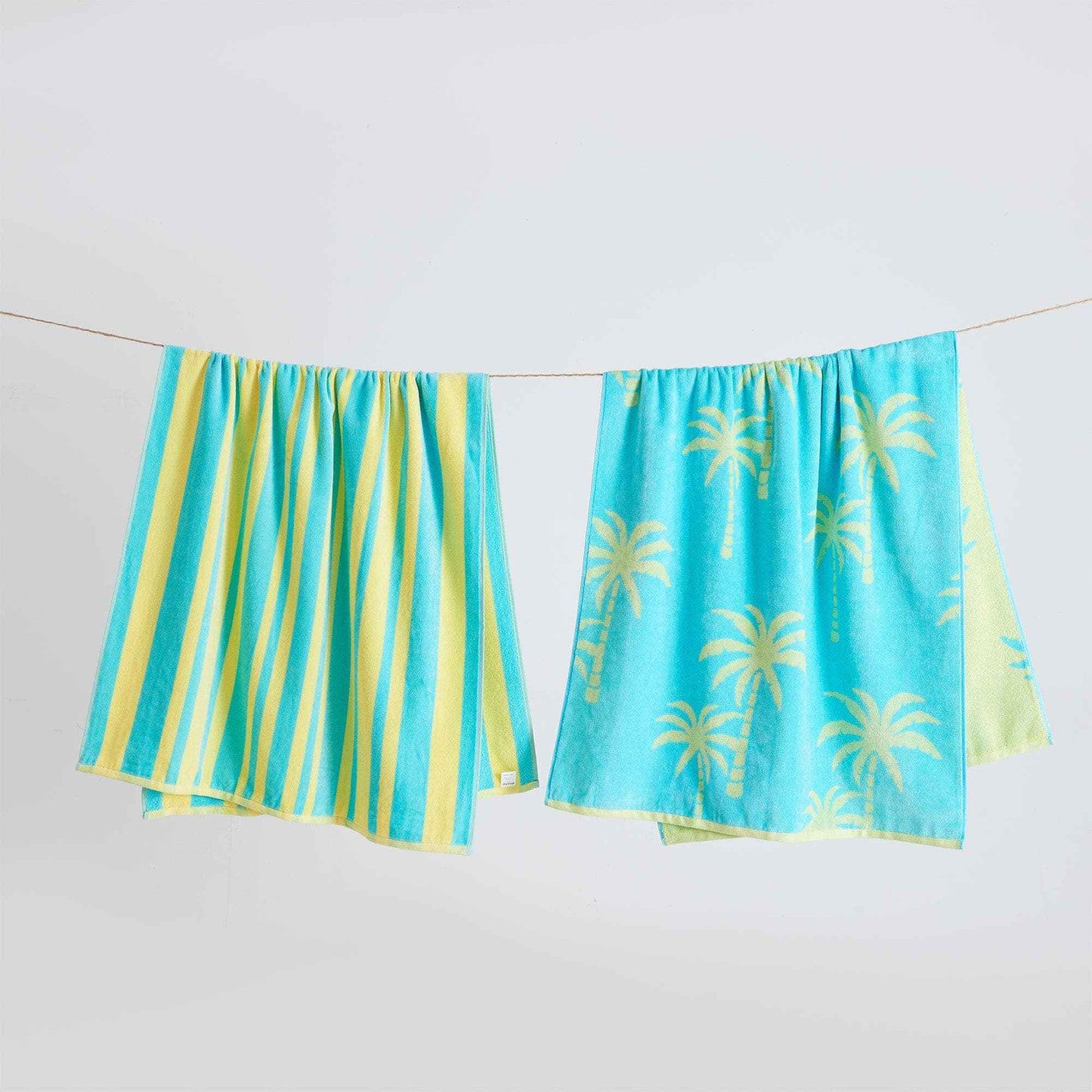 2 Pack 100% Cotton Jacquard Beach Towels - Playa Collection