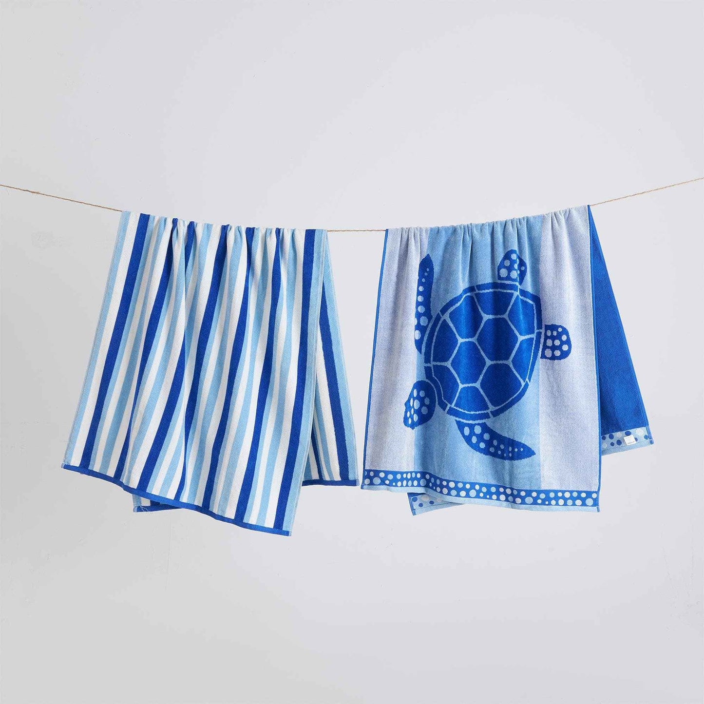 2 Pack 100% Cotton Jacquard Beach Towels - Playa Collection