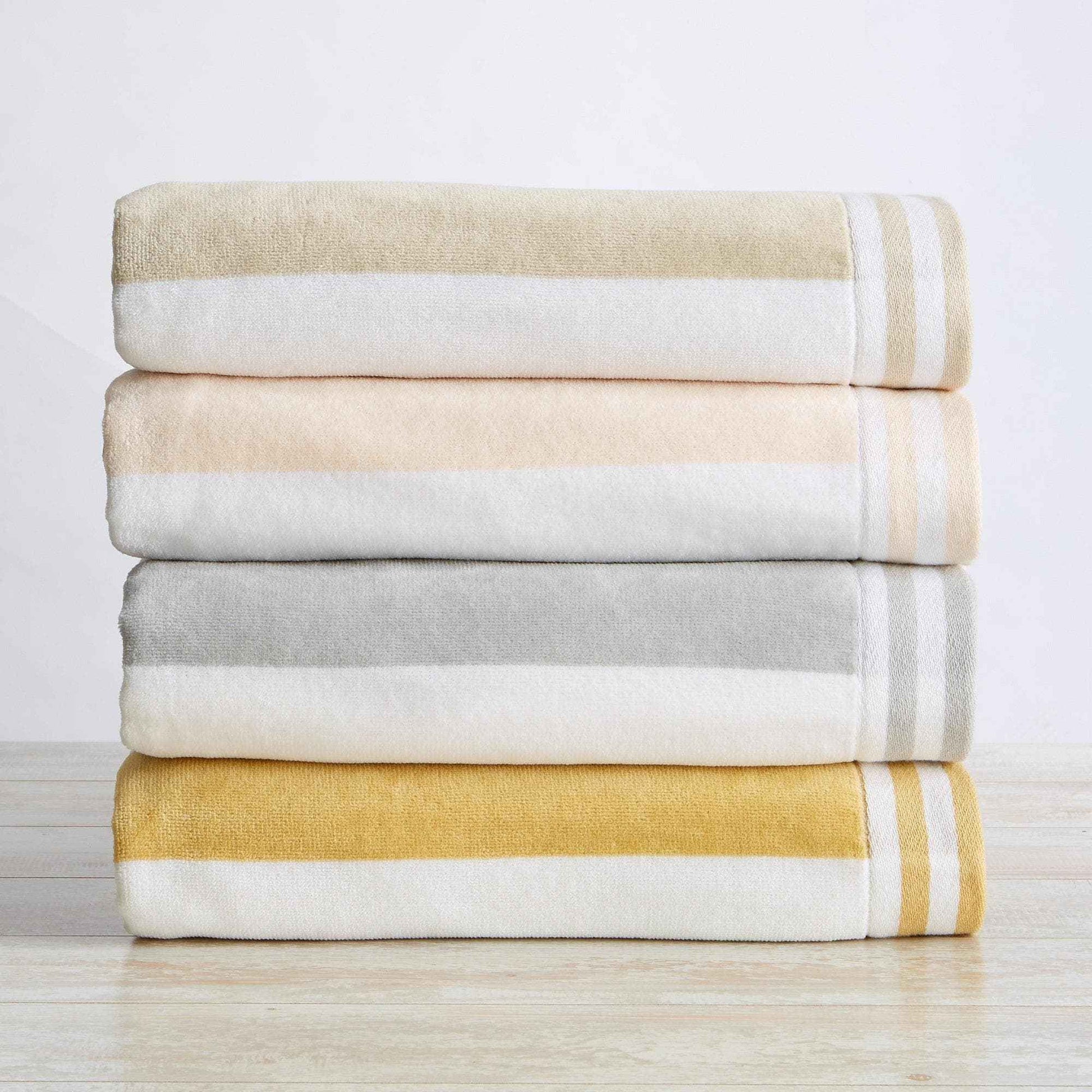 4 Pack Striped Cabana Oversized Beach Towel - Edgartown