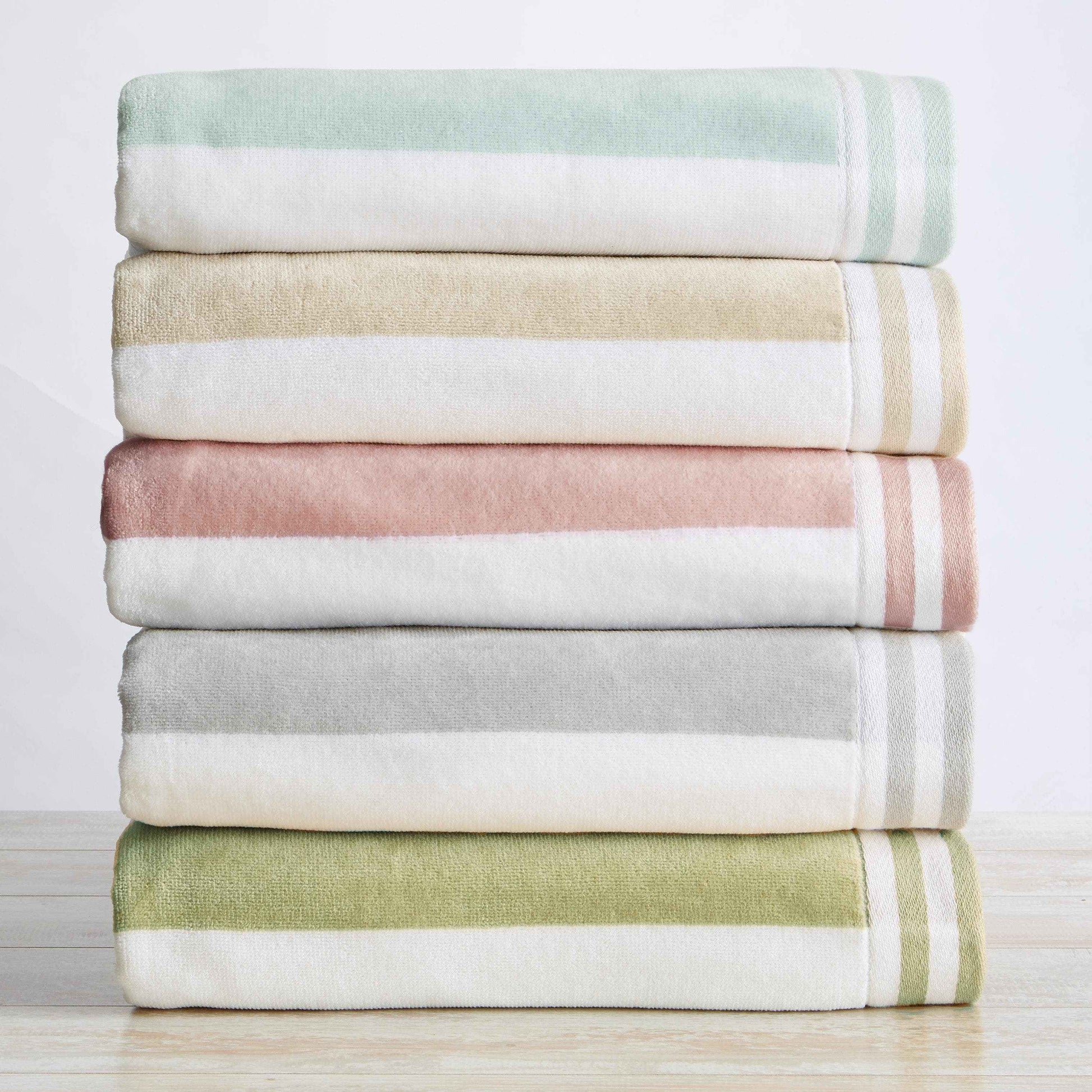 4 Pack Striped Cabana Oversized Beach Towel - Edgartown
