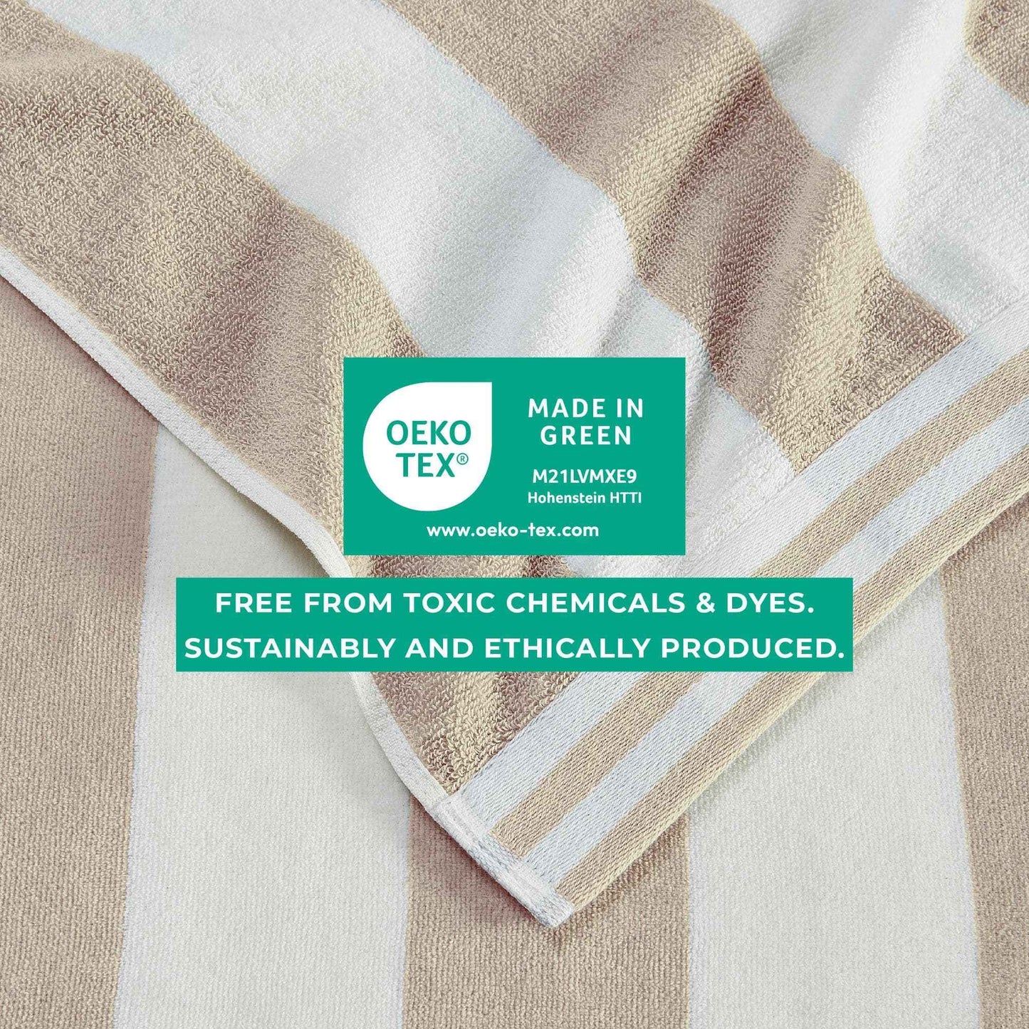 4 Pack Striped Cabana Oversized Beach Towel - Edgartown