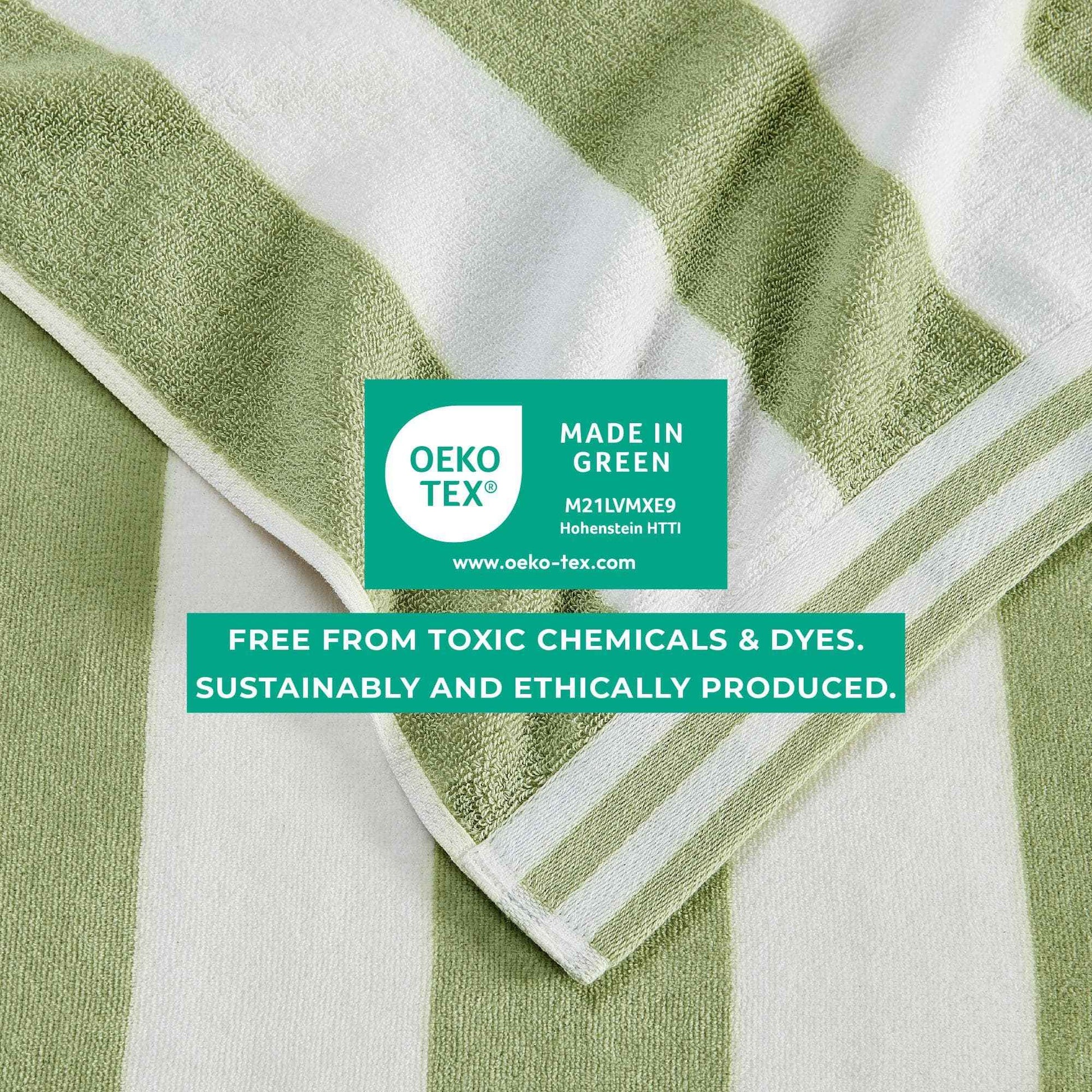 4 Pack Striped Cabana Oversized Beach Towel - Edgartown