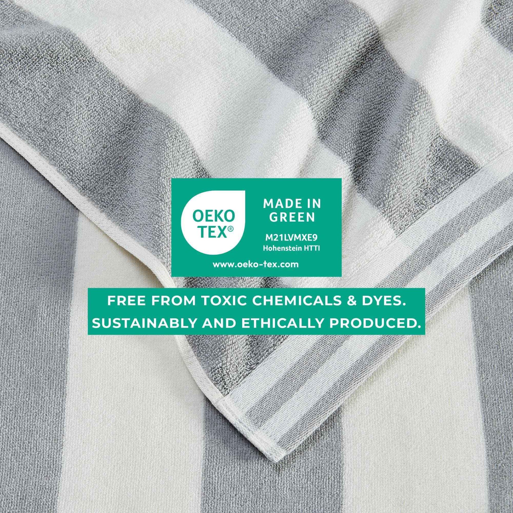 4 Pack Striped Cabana Oversized Beach Towel - Edgartown