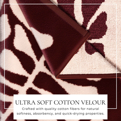 Oversized Retro Printed Beach Towel - St. Barts Collection