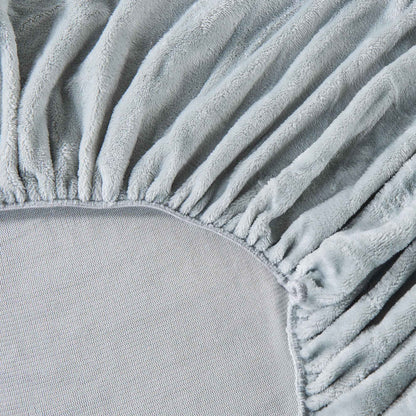 Solid Plush Fitted Sheet - Velvet Luxe Collection