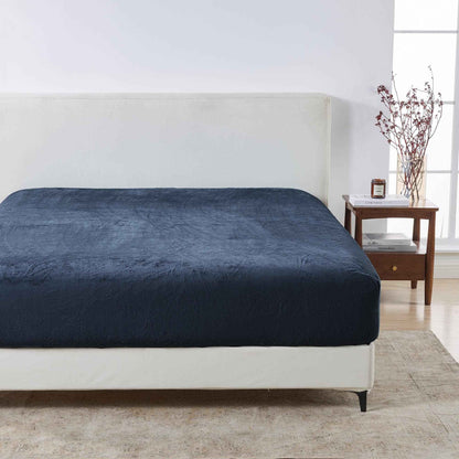Solid Plush Fitted Sheet - Velvet Luxe Collection
