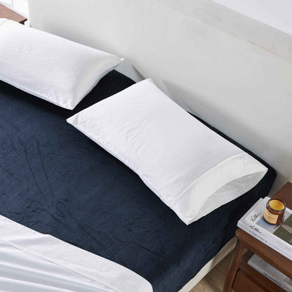 Solid Plush Fitted Sheet - Velvet Luxe Collection