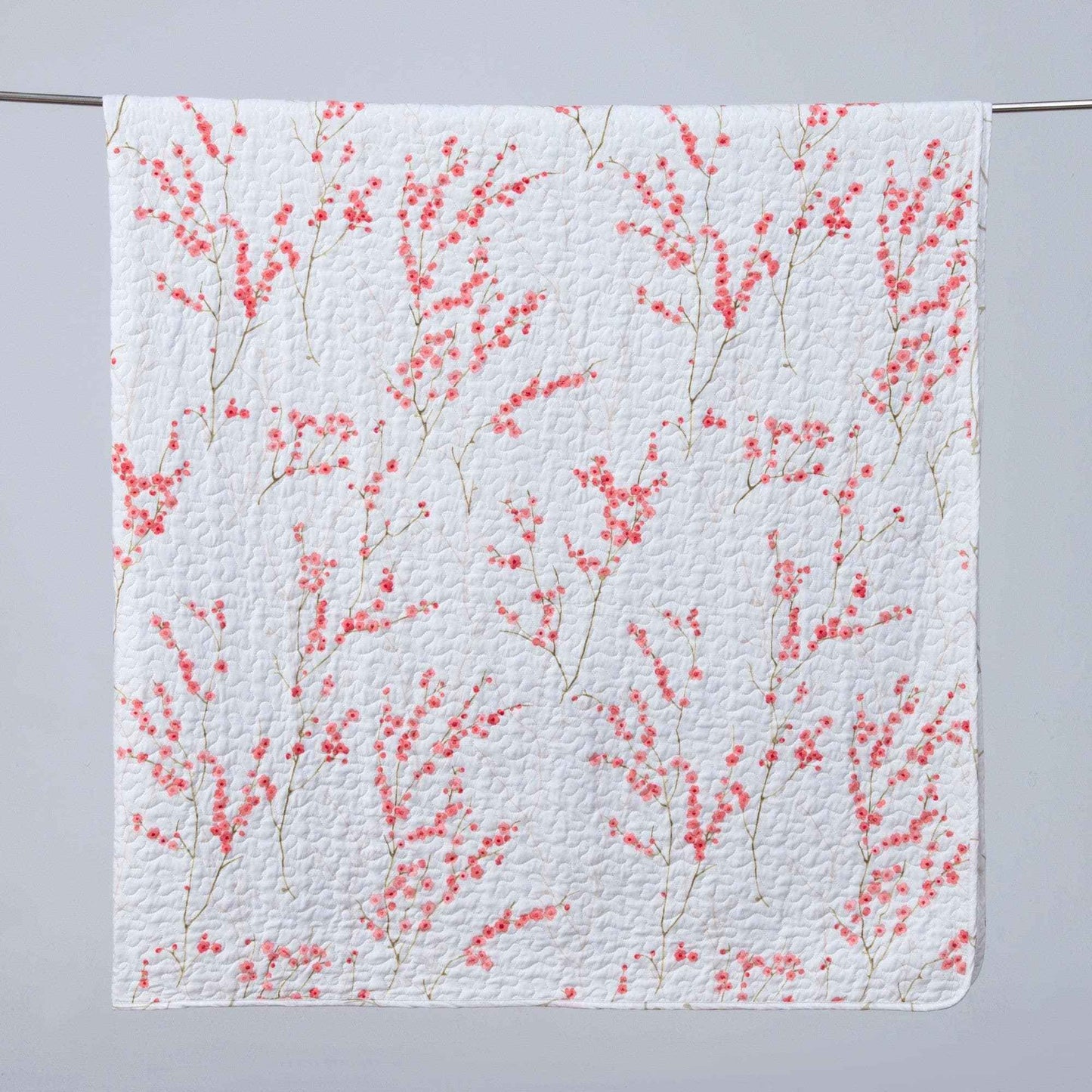 3-Piece Floral Quilt - Sakura Collection