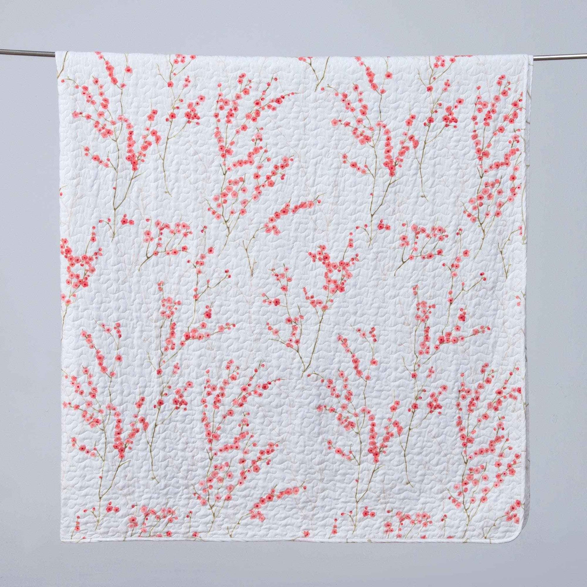 3-Piece Floral Quilt - Sakura Collection