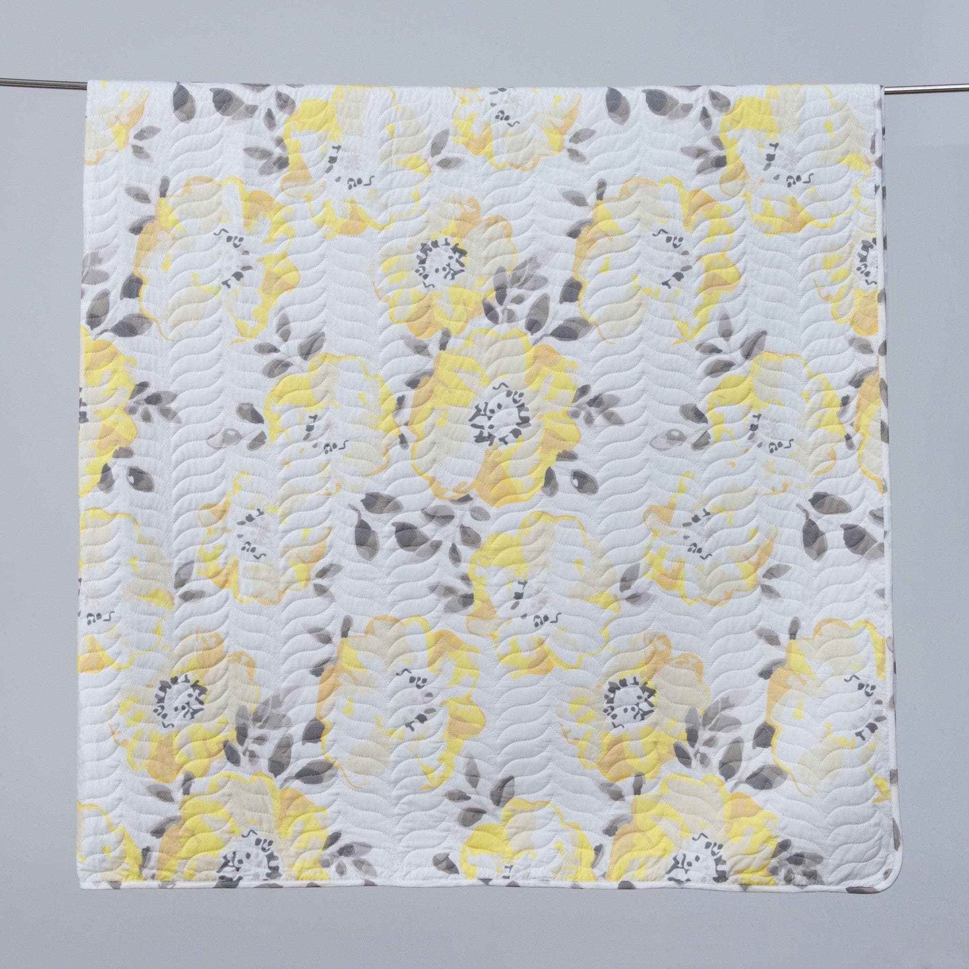 3 Piece Floral Quilt Set - Helene Collection