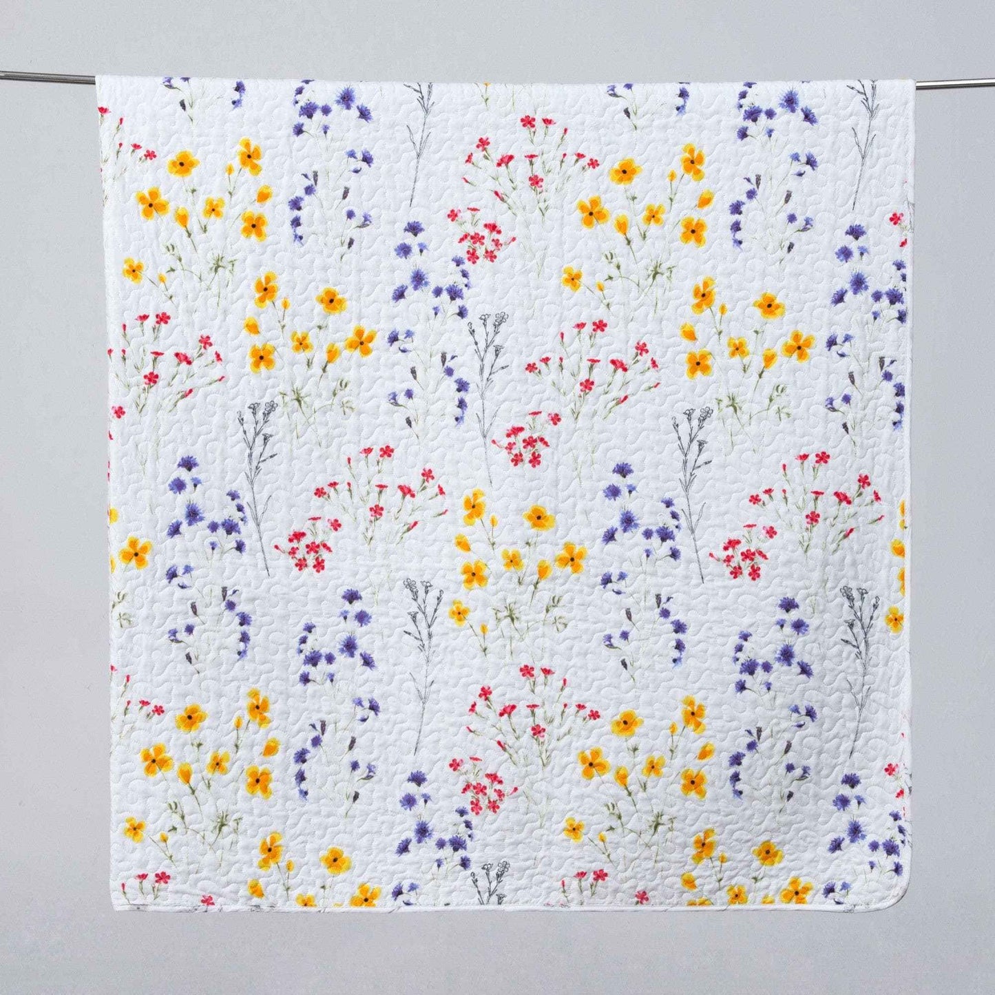 Colorful Floral 3 Piece Quilt Set - Marianne Collection
