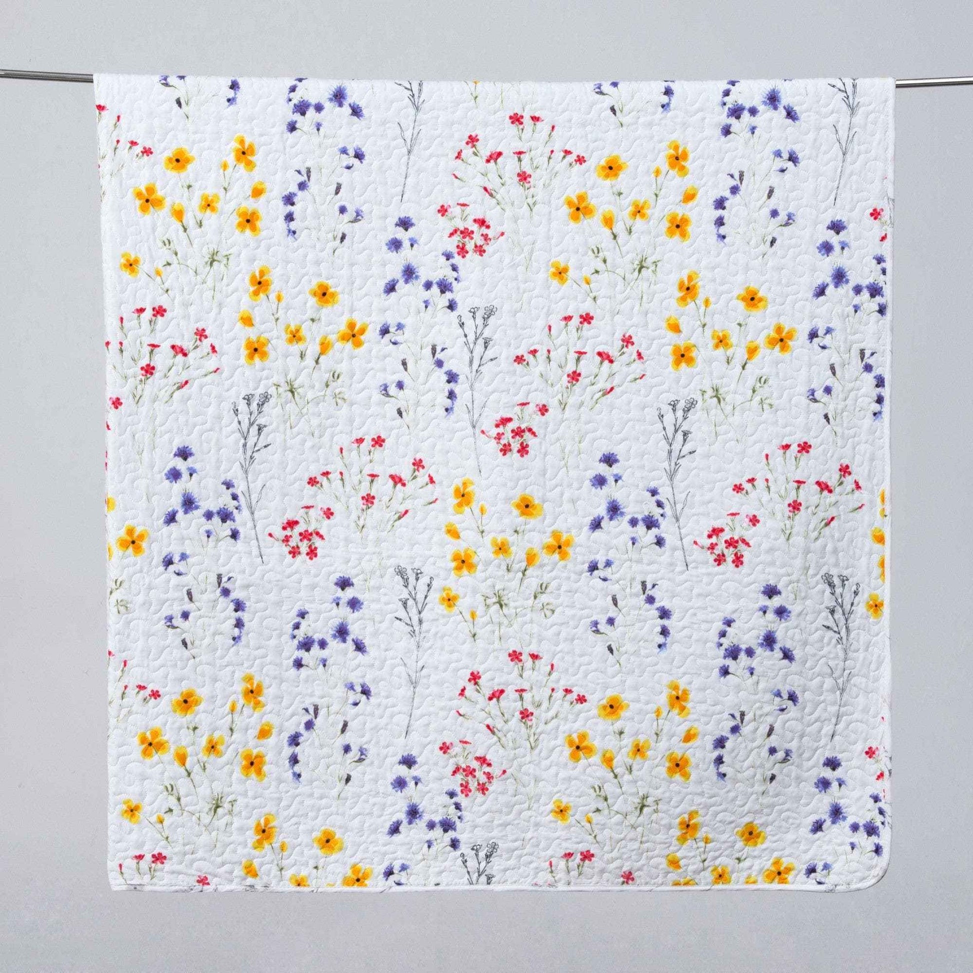 Colorful Floral 3 Piece Quilt Set - Marianne Collection