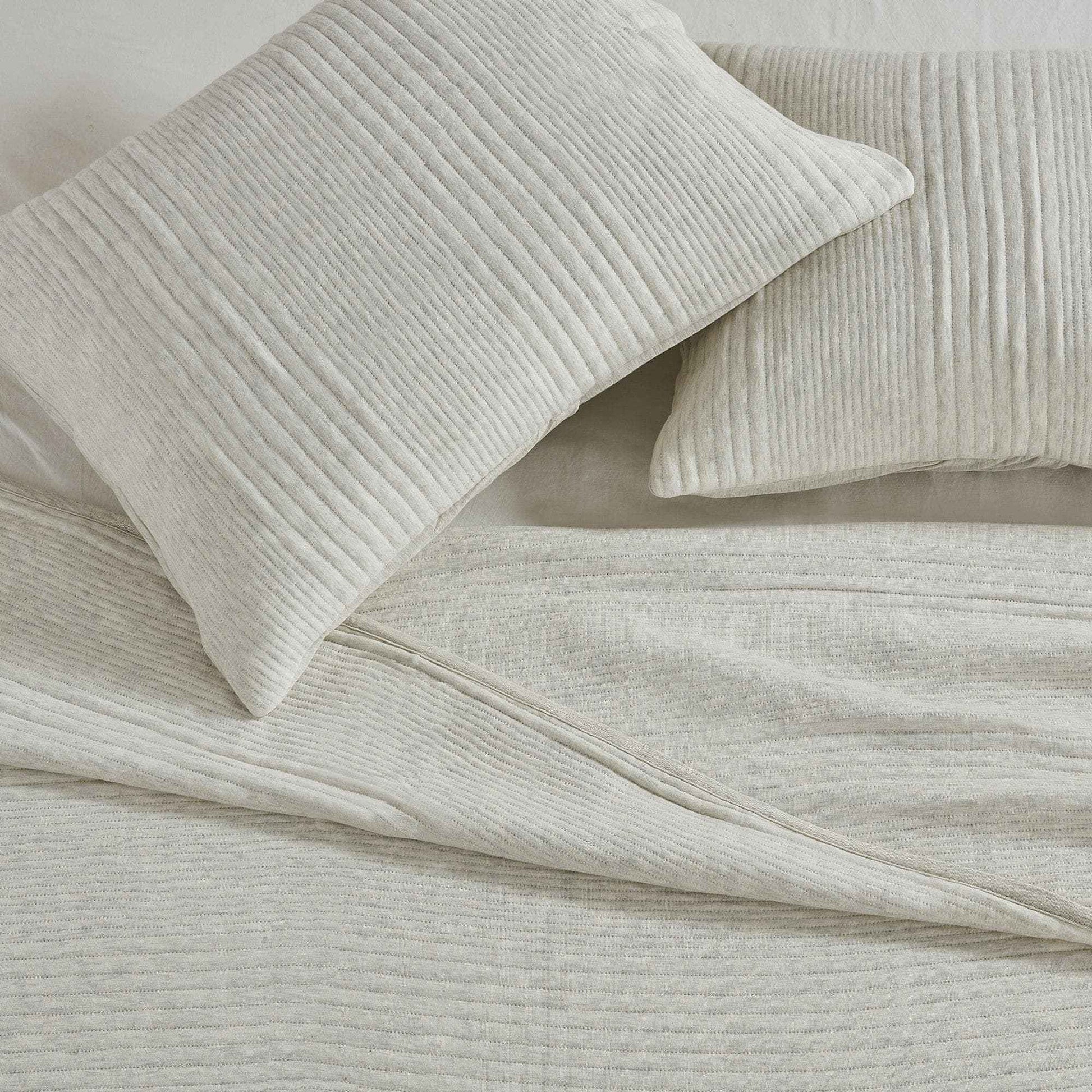 3 Piece Jersey Knit Quilt Set - Natalie Collection