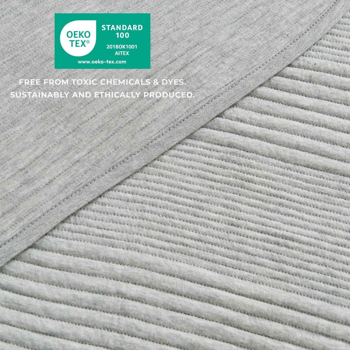 3 Piece Jersey Knit Quilt Set - Natalie Collection