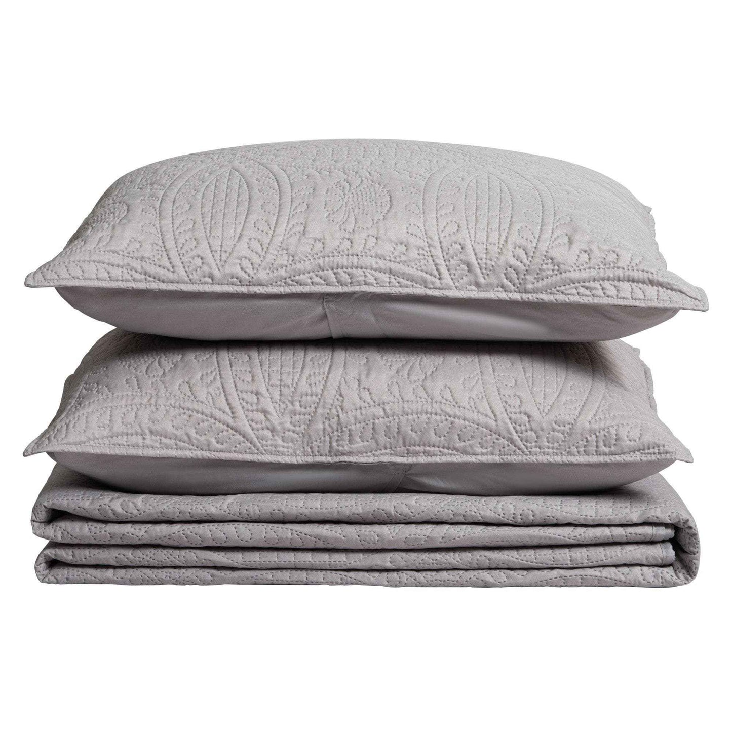 3-Piece Oversized Medallion Quilt Set - Clara Collection
