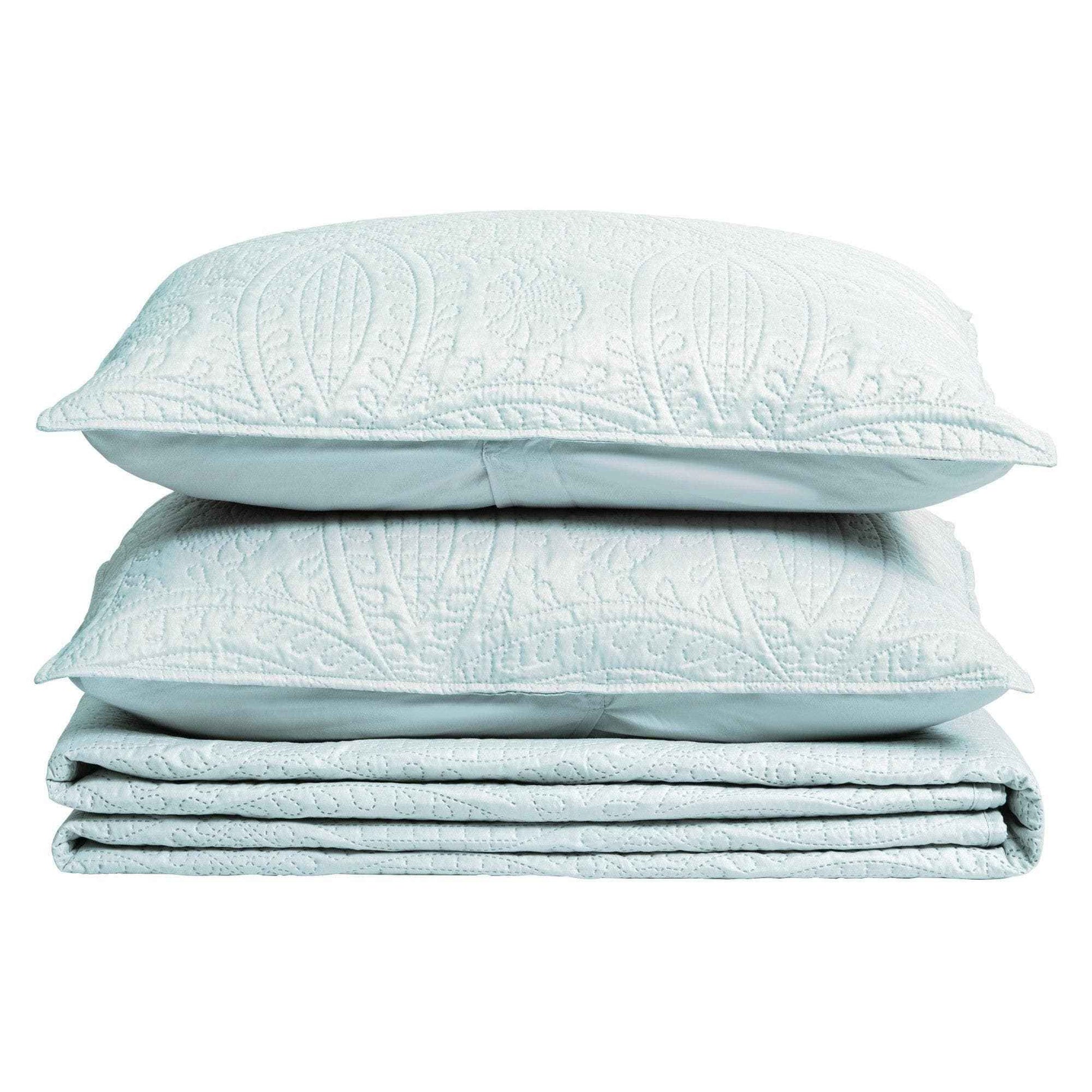 3-Piece Oversized Medallion Quilt Set - Clara Collection
