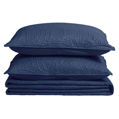 3-Piece Oversized Medallion Quilt Set - Clara Collection