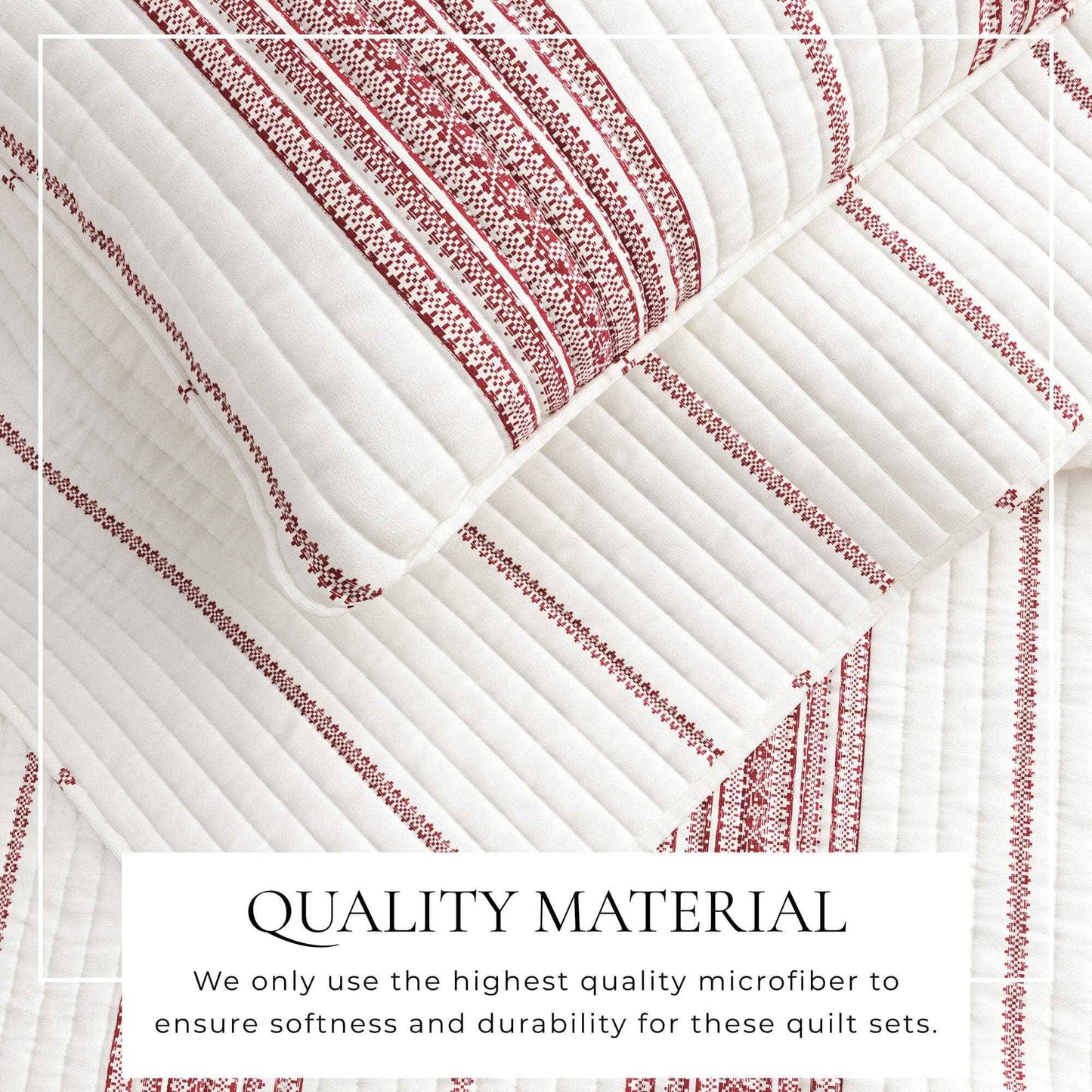 3-Piece Stripe Quilt - Wesley Collection