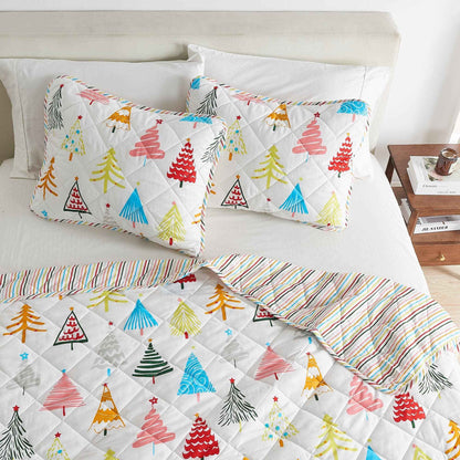 Colorful Holiday Quilt Set - Midnight Magic Collection