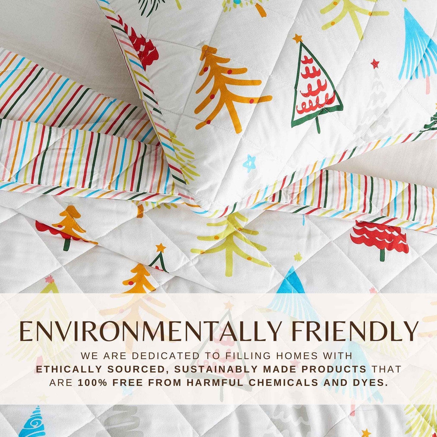 Colorful Holiday Quilt Set - Midnight Magic Collection