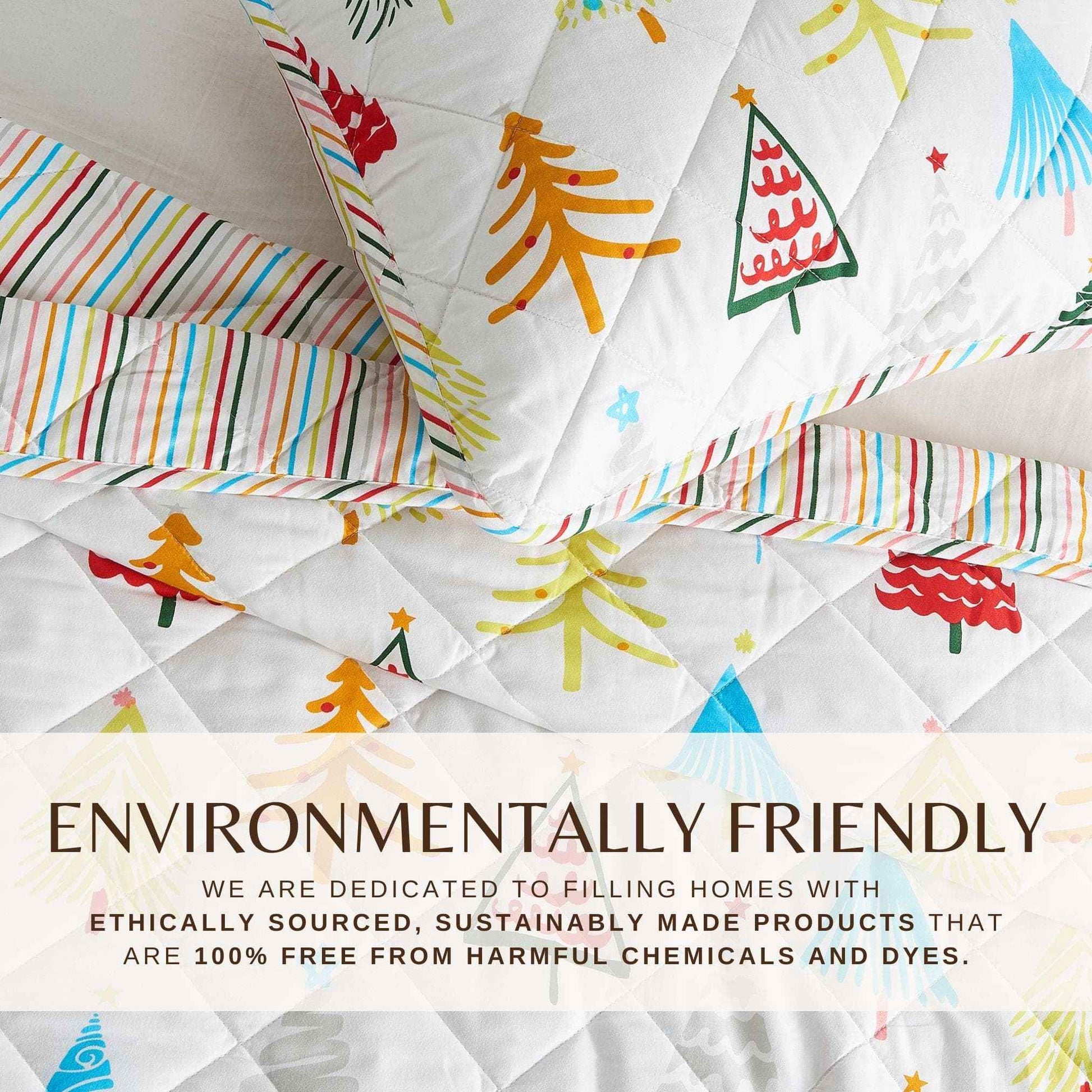 Colorful Holiday Quilt Set - Midnight Magic Collection