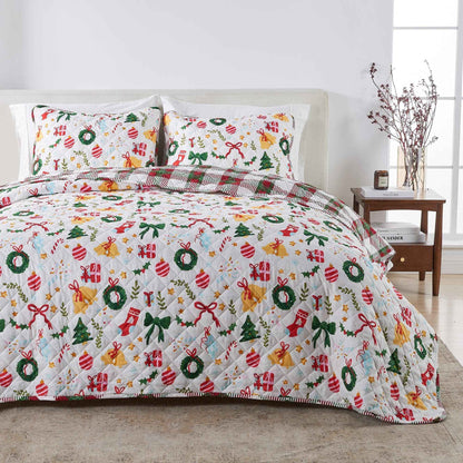 Colorful Holiday Quilt Set - Midnight Magic Collection