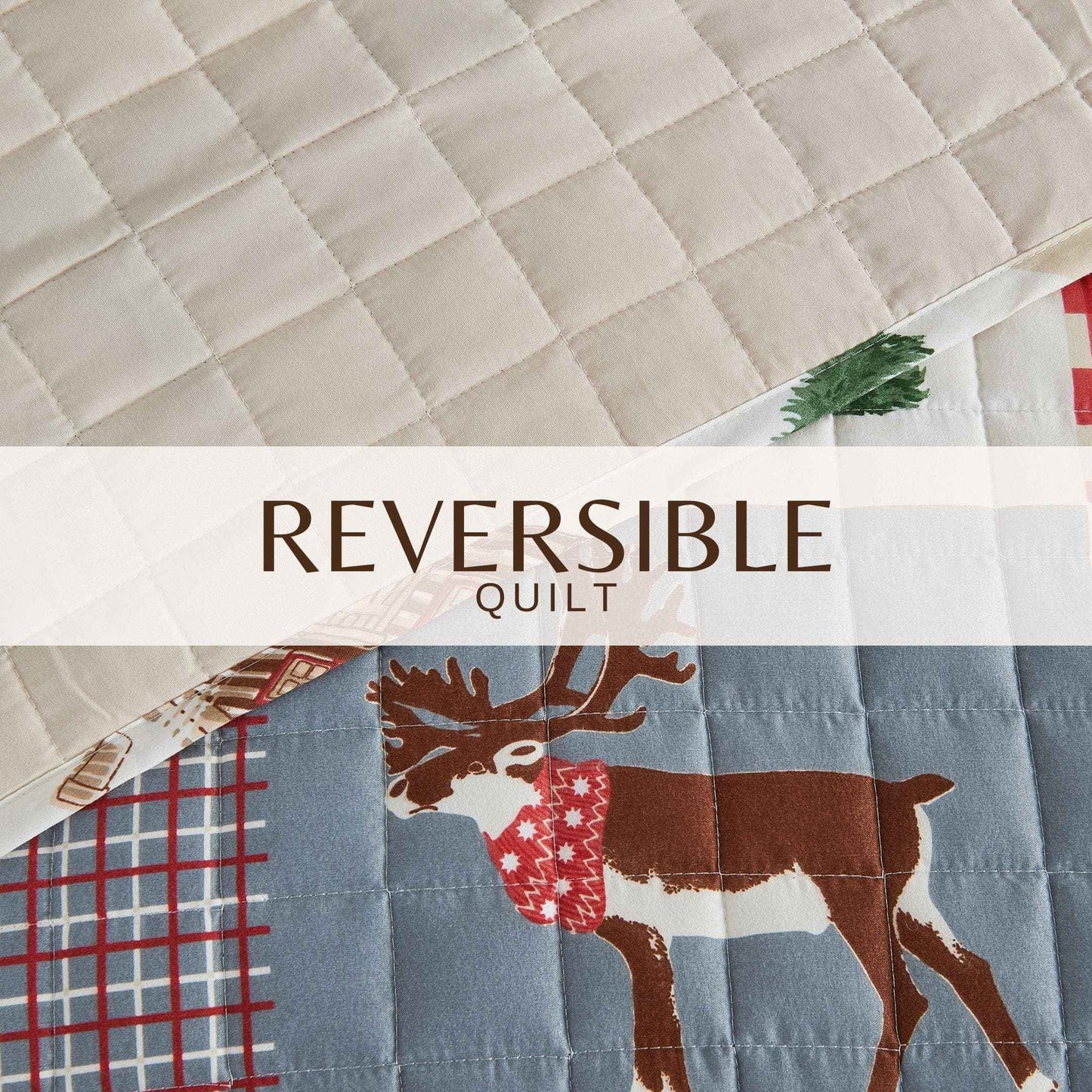 Colorful Holiday Quilt Set - Midnight Magic Collection