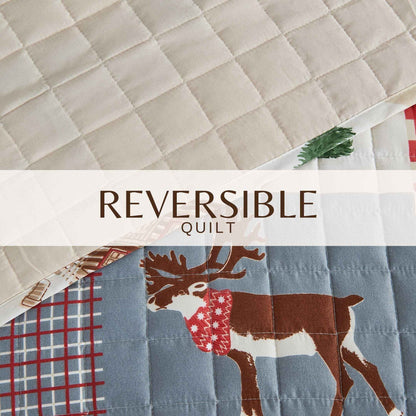Colorful Holiday Quilt Set - Midnight Magic Collection