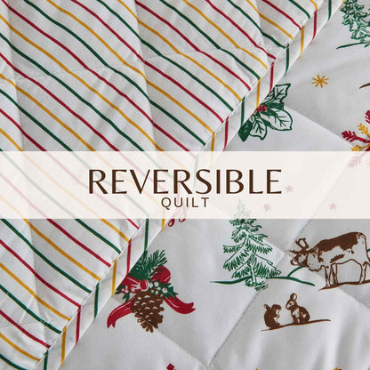 Colorful Holiday Quilt Set - Midnight Magic Collection