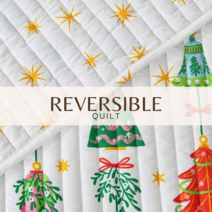 Colorful Holiday Quilt Set - Midnight Magic Collection
