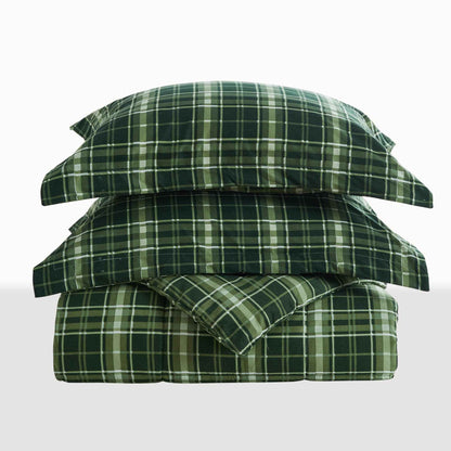 Reversible Christmas Comforter and Sham Set - Holiday / Lodge Odette Collection
