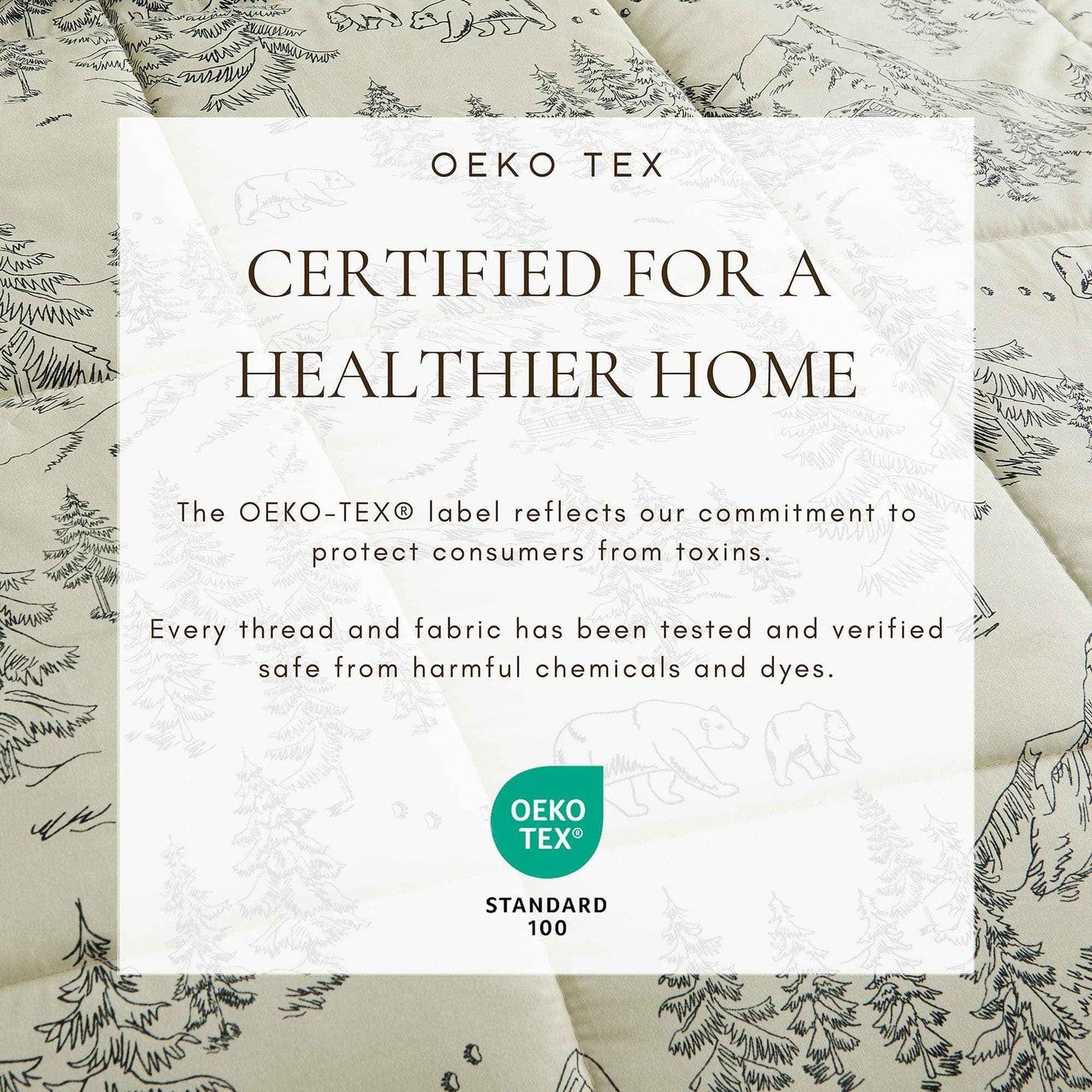 Reversible Christmas Comforter and Sham Set - Holiday / Lodge Odette Collection