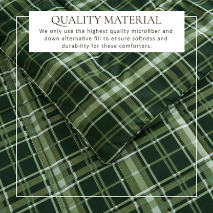 Reversible Christmas Comforter and Sham Set - Holiday / Lodge Odette Collection