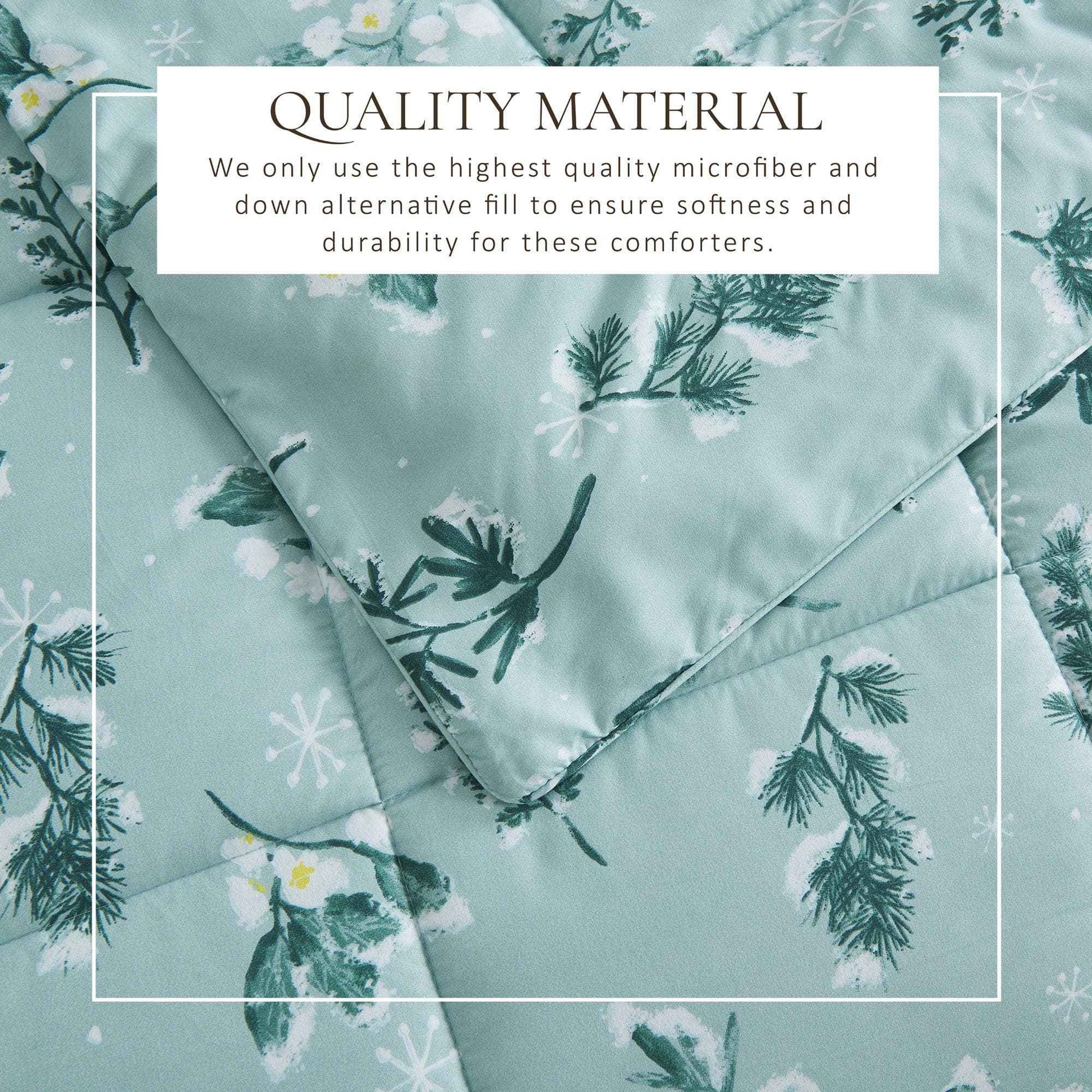 Reversible Christmas Comforter and Sham Set - Holiday / Lodge Odette Collection