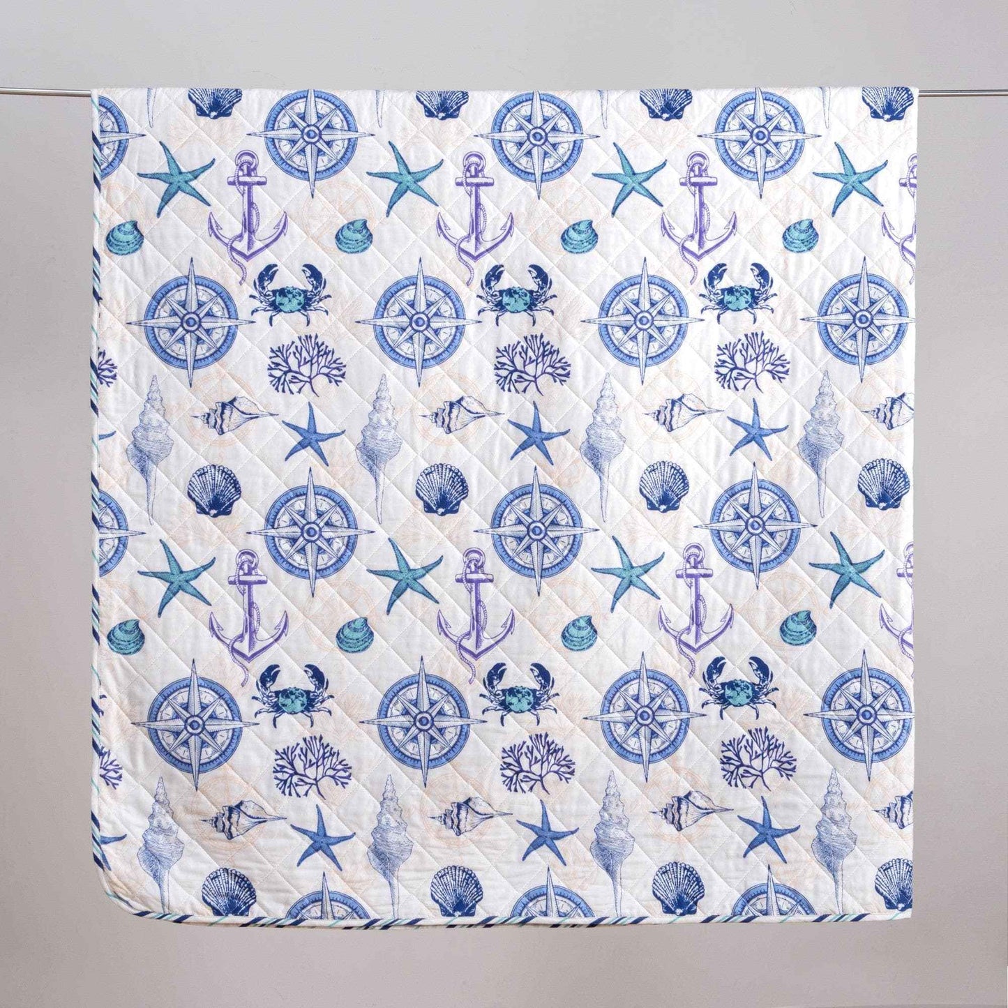 Nautical Anchor Quilt Set - Azure Collection