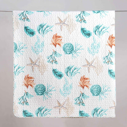 Reversible Coral Quilt Set - Key West Collection