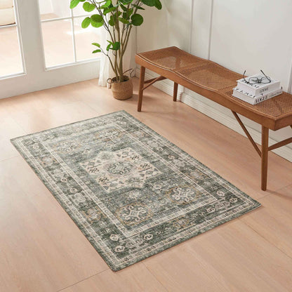 Medallion Machine Washable Accent Area Rug 3' x 5' - Nava Collection