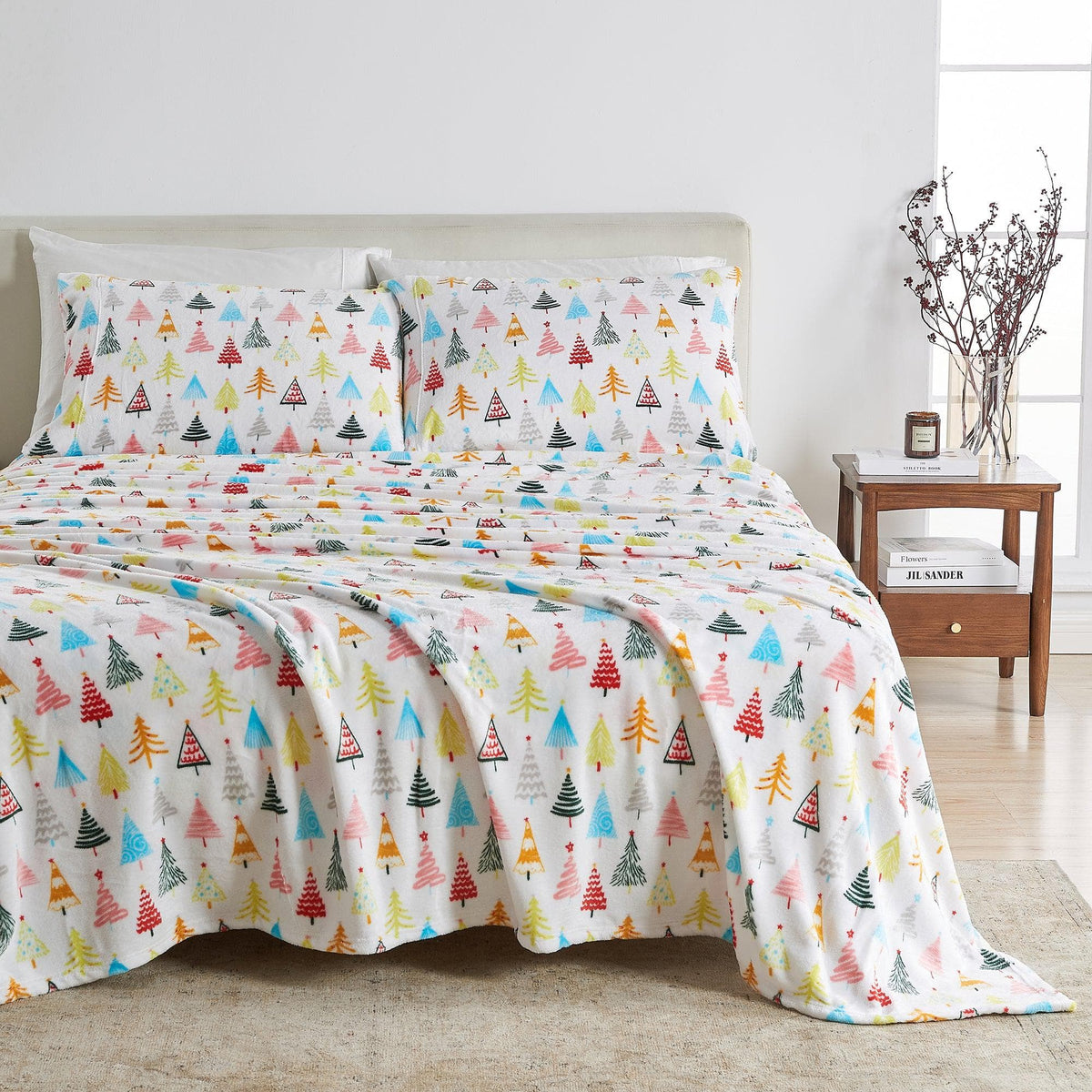Printed Plush Sheet - Velvet Luxe Collection Great Bay Home
