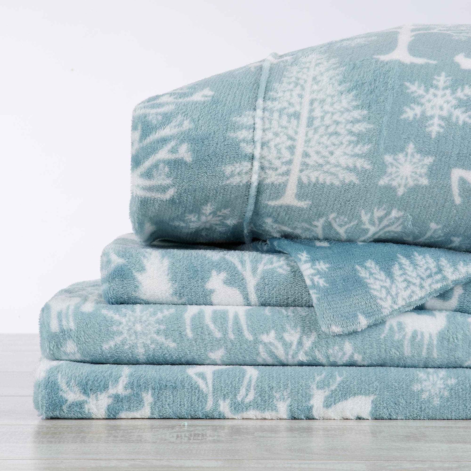 Printed Plush Sheet - Velvet Luxe Collection