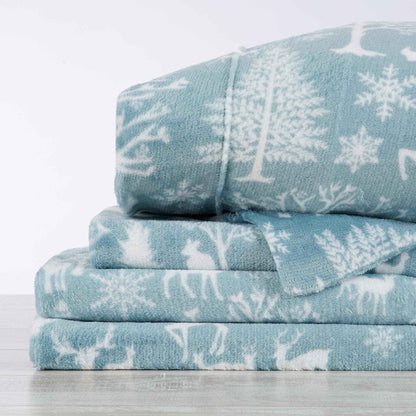 Printed Plush Sheet - Velvet Luxe Collection