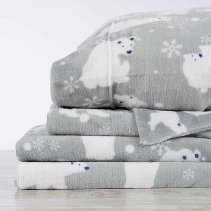 Printed Plush Sheet - Velvet Luxe Collection