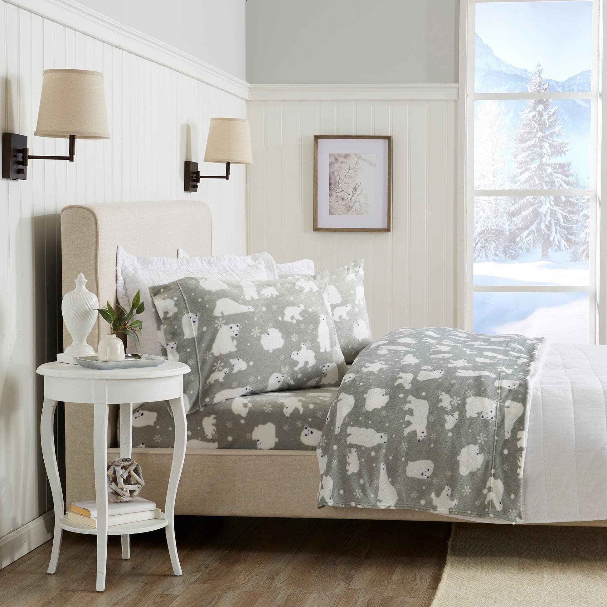 Printed Plush Sheet - Velvet Luxe Collection