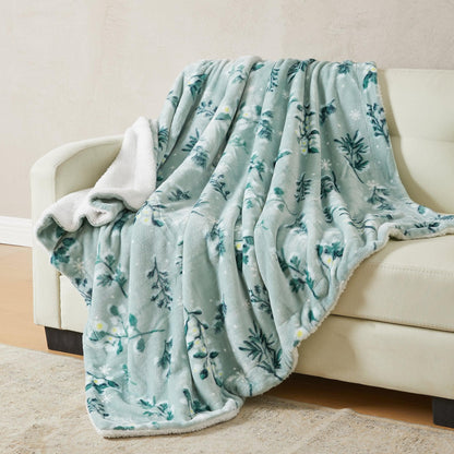 Velvet Plush Sherpa Luxury Bed Blanket - Kinsley Collection