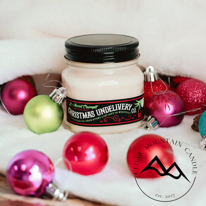 Grinch Christmas Undelivery Mason Jar Soy Candle - Winter Scents - PoshaBella