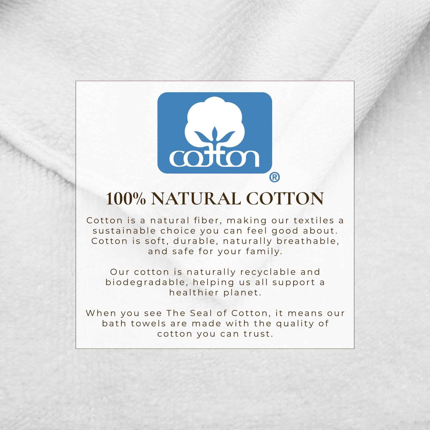 Cotton Border-Stitched 6-Piece Towel Set - Valery Collection